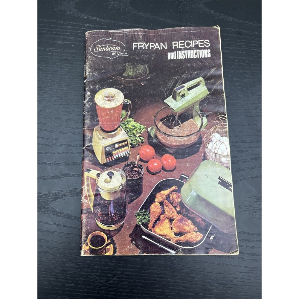 Sunbeam Frypan Recipes Instructions Manual Electric Skillet Cookbook Vintage